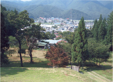 下千畳から見た田島市街地